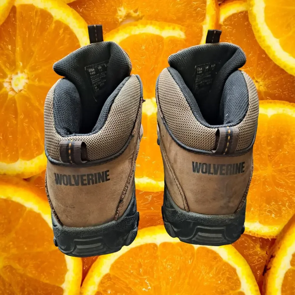 Wolverine Steel Toe Boots Tan‎ and Black Size 14